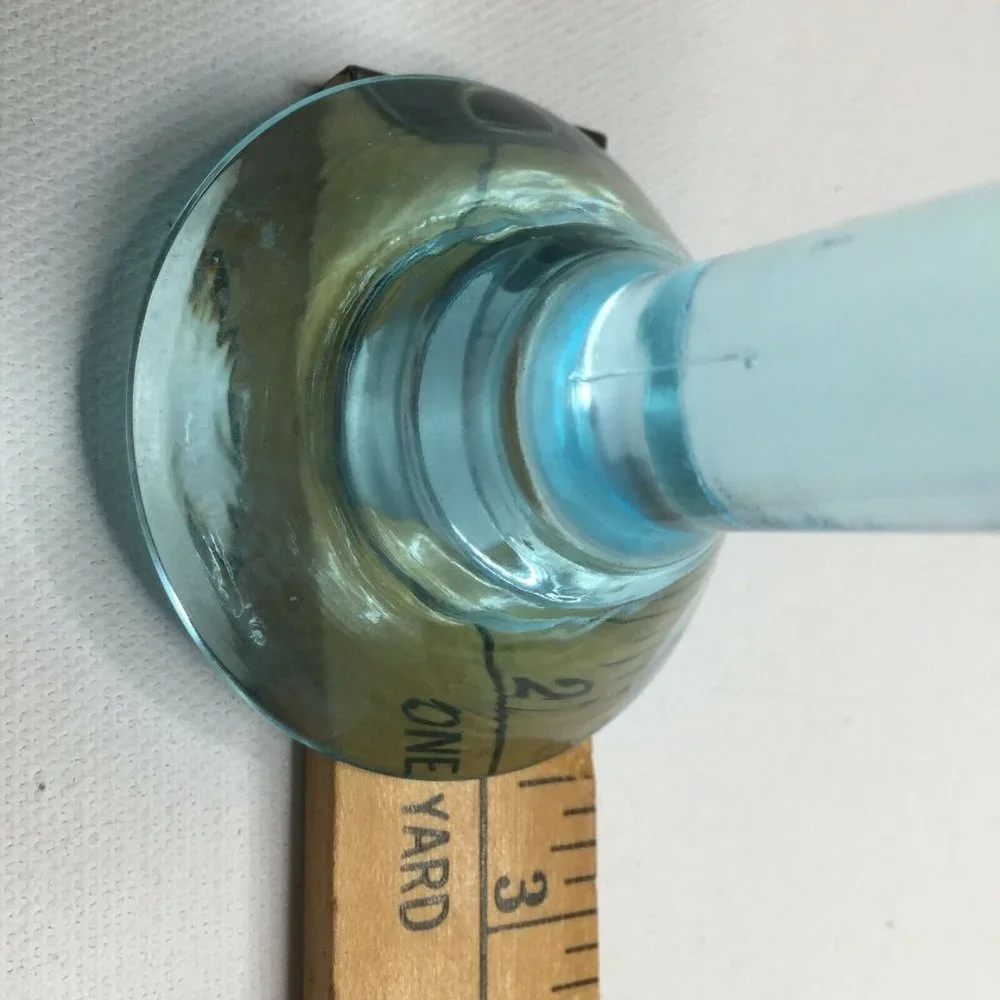 Ikea Blue Glass Candle Stick Holder Martini Glass Style Votive Decor 5